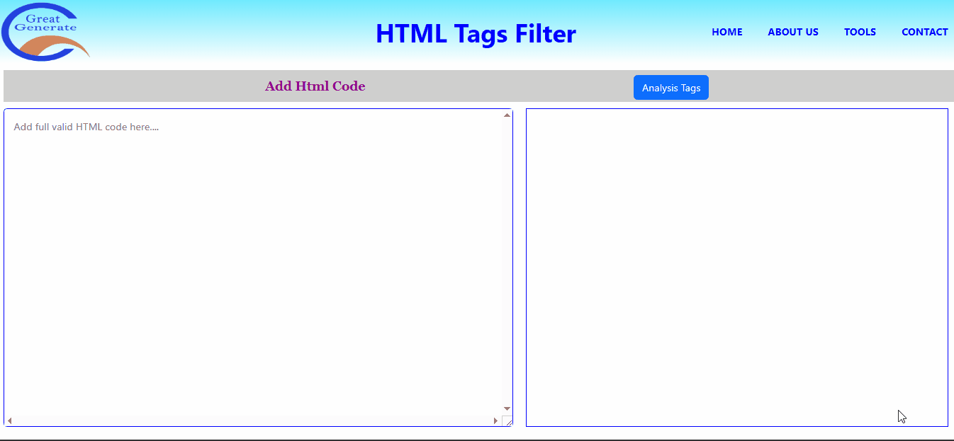 HTML Tags Filter