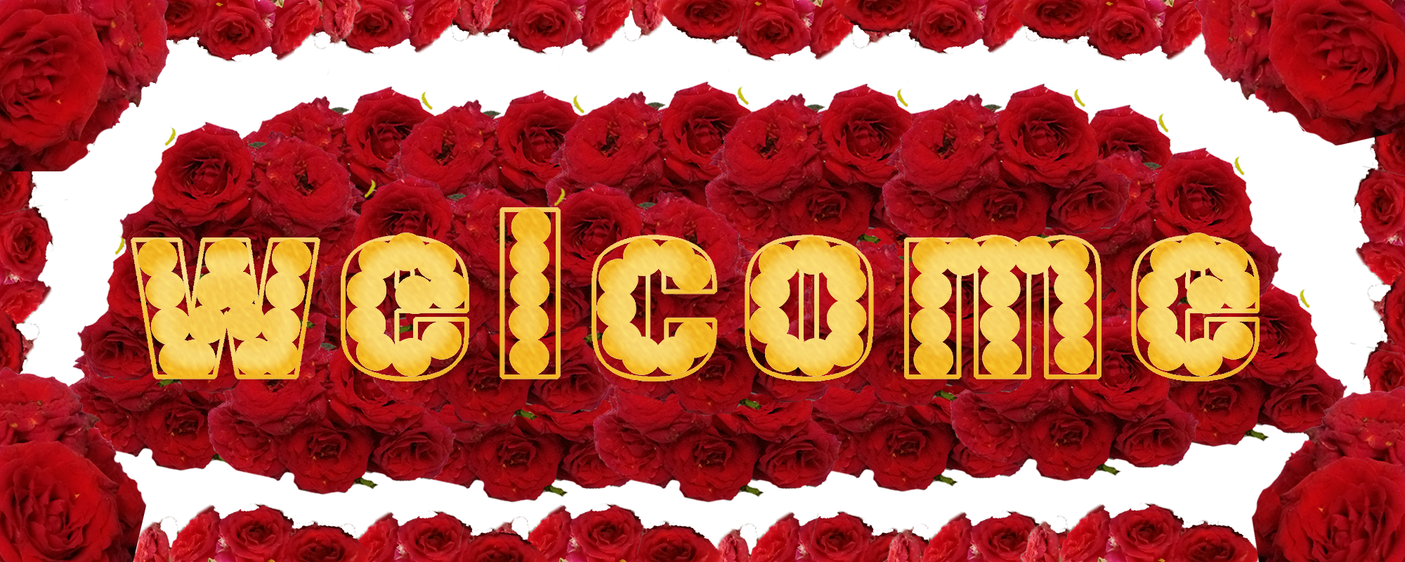 Gold Color Welcome