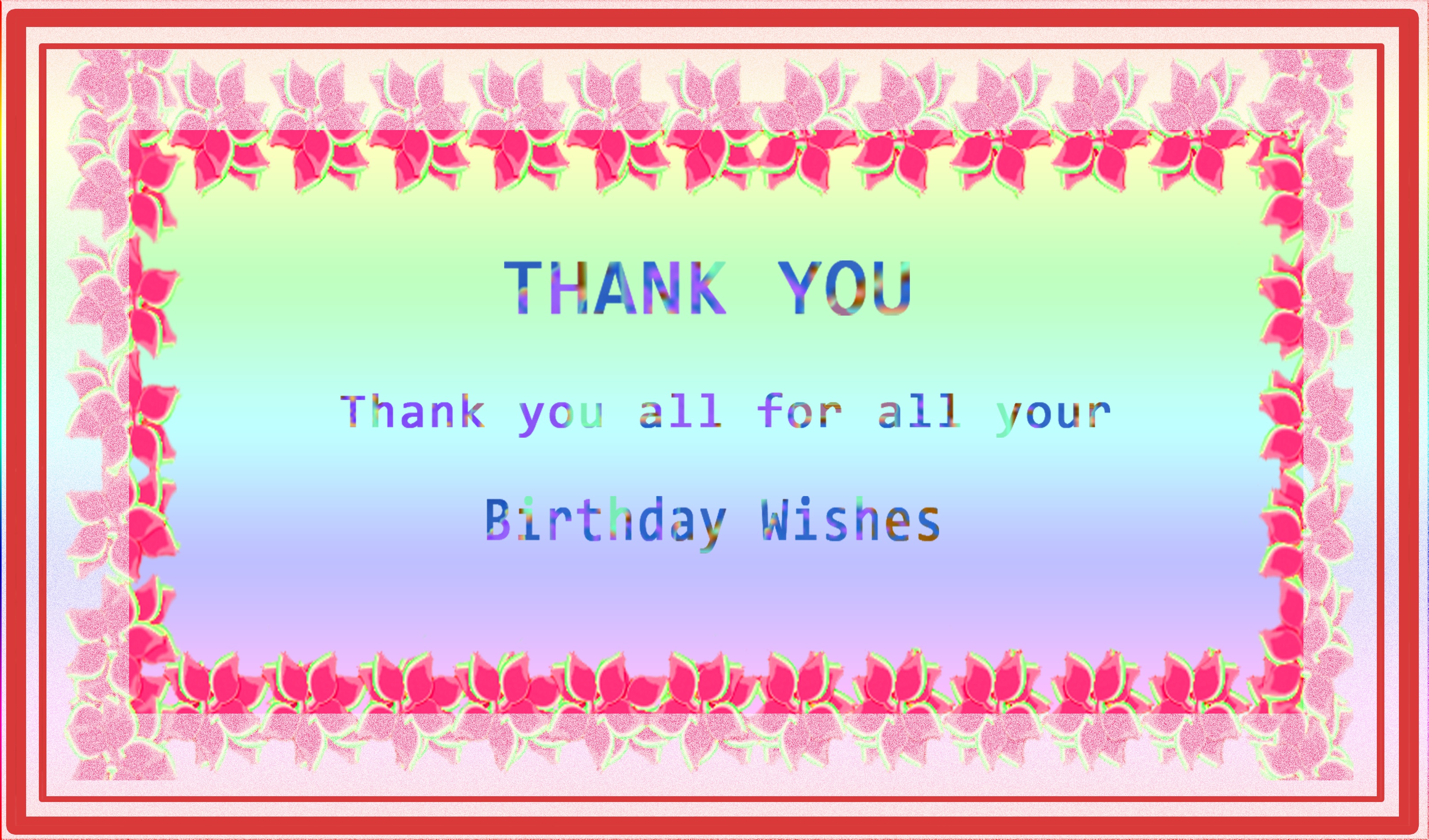 Thanks for Birthday Wishes